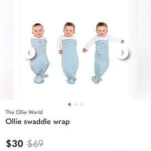 Ollie Blue Swaddle Wrap